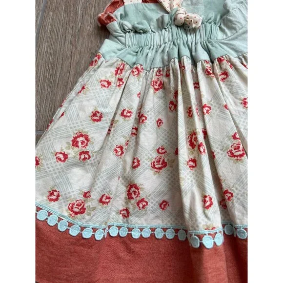 Persnickety Betsey Floral Halter Knot Top Sz 3 Years - Picture 3 of 7